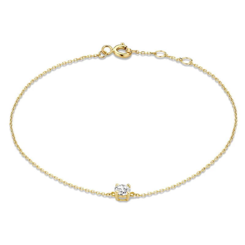 Isabel Bernard Cadeau d'Isabel 14 Karat | Gold Halskette und Armband Geschenksets IB90029