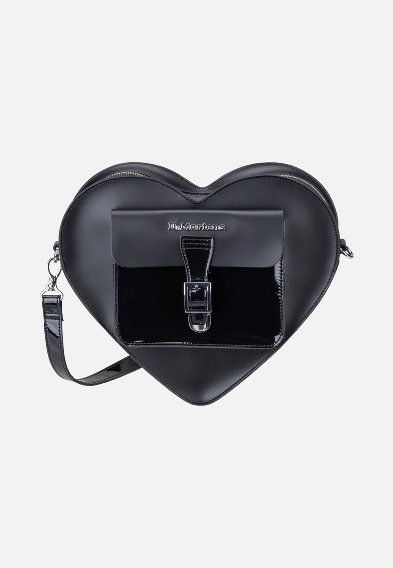 Heart Backpack Black Kiev Patent Lamper Smooth - Rucksack