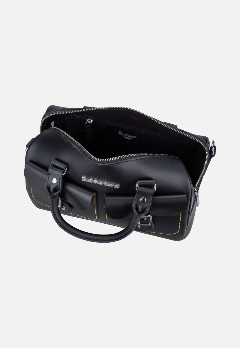 Top Handle Black Kiev Smooth - Satchel