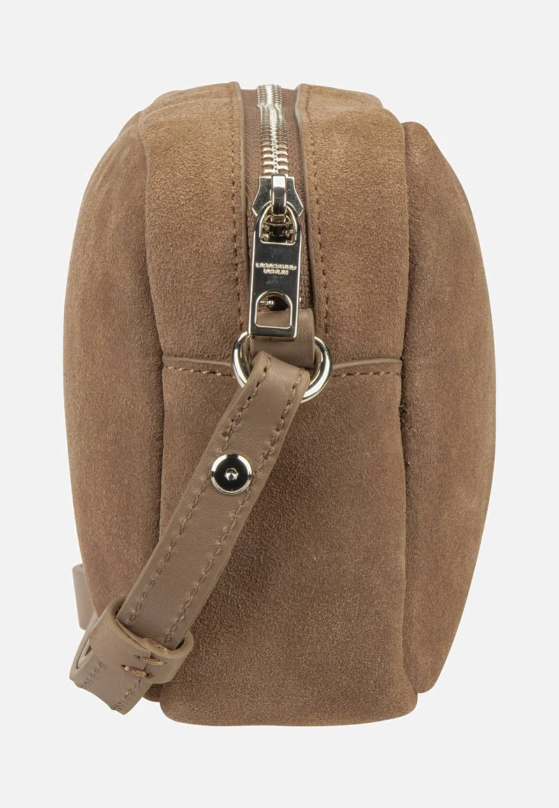 Ella Camera S Suede Neutral Gray - Crossbody Bag