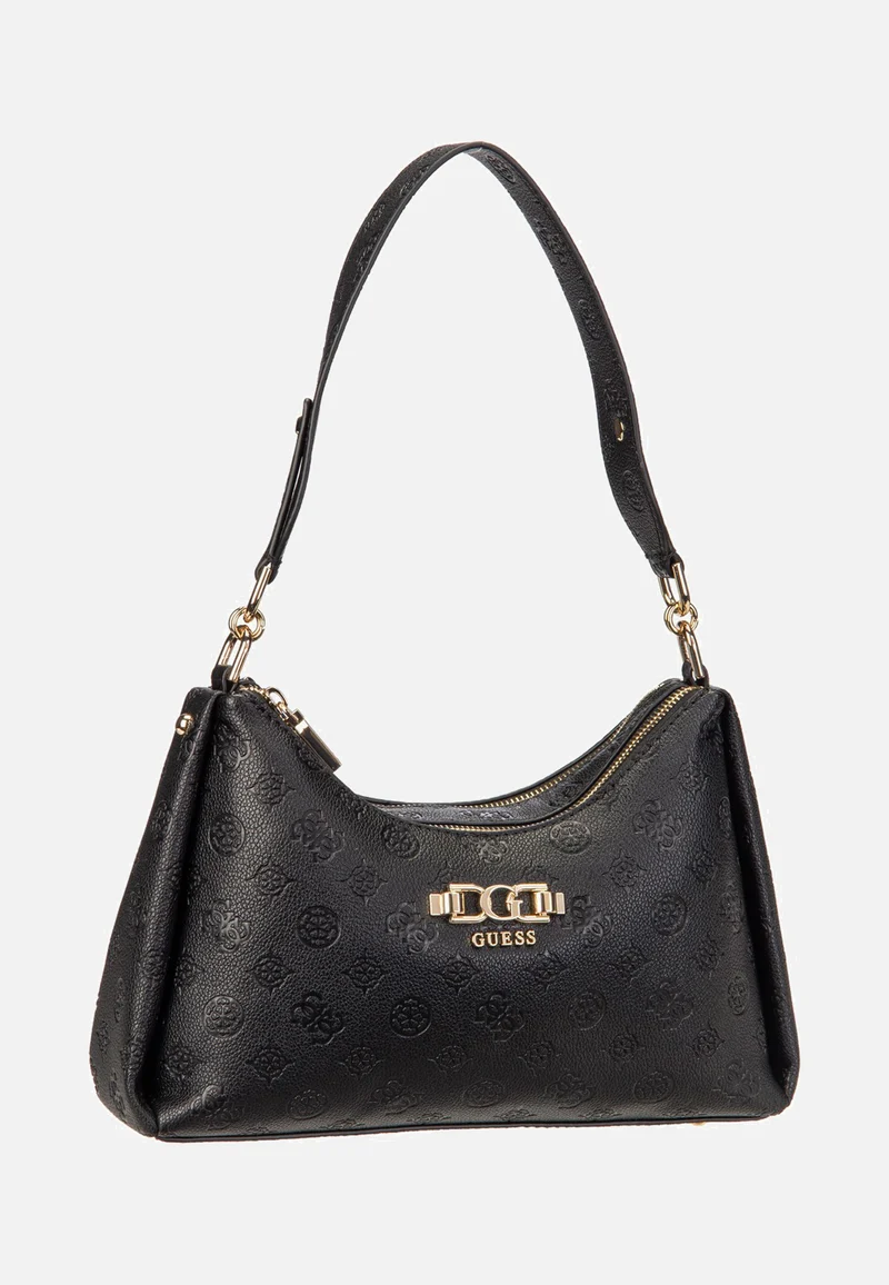 Anise Double Zip 16180 Black Logo - Schultertasche