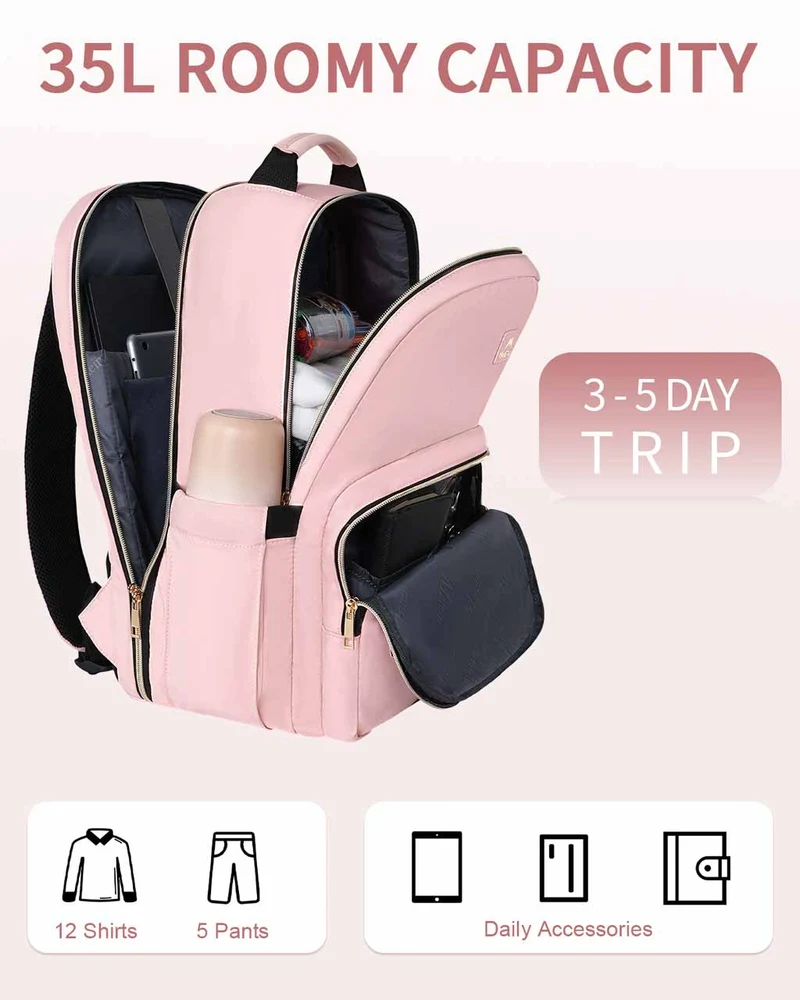 Pink Laptop Backpack for Women