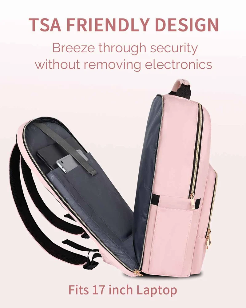 Pink Laptop Backpack for Women