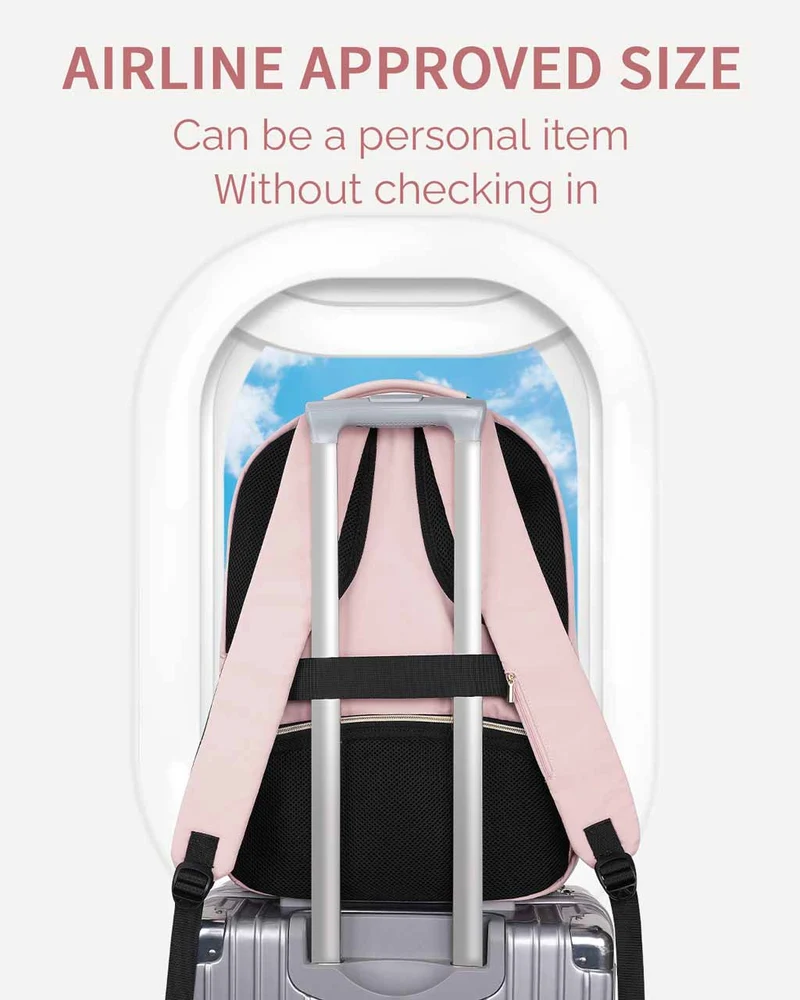 Pink Laptop Backpack for Women
