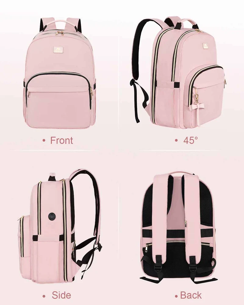 Pink Laptop Backpack for Women