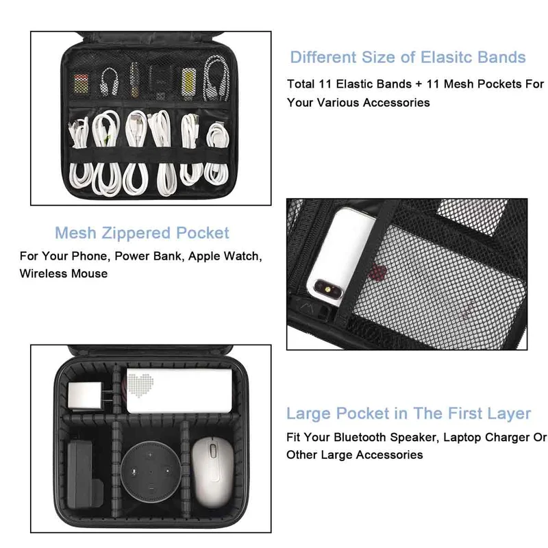 Shockproof Cable Organizer Bag