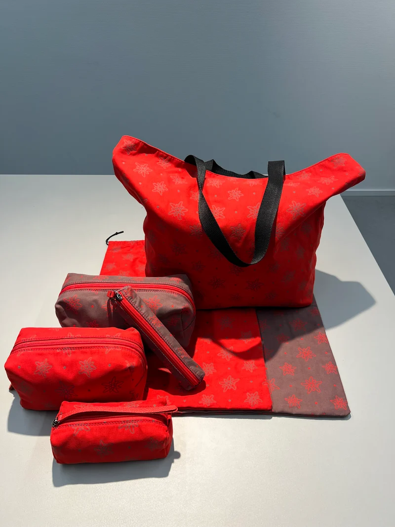 Shopper Edelweiss-Upcycling (grau)