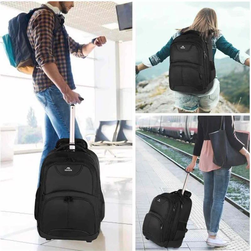 Wheeled Laptop Backpack (4 Colors)