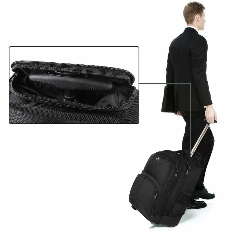 Wheeled Laptop Backpack (4 Colors)
