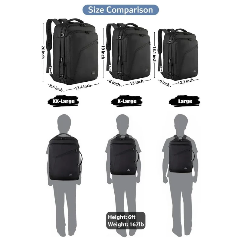 Large Carry-on Backpack (9 Colors)