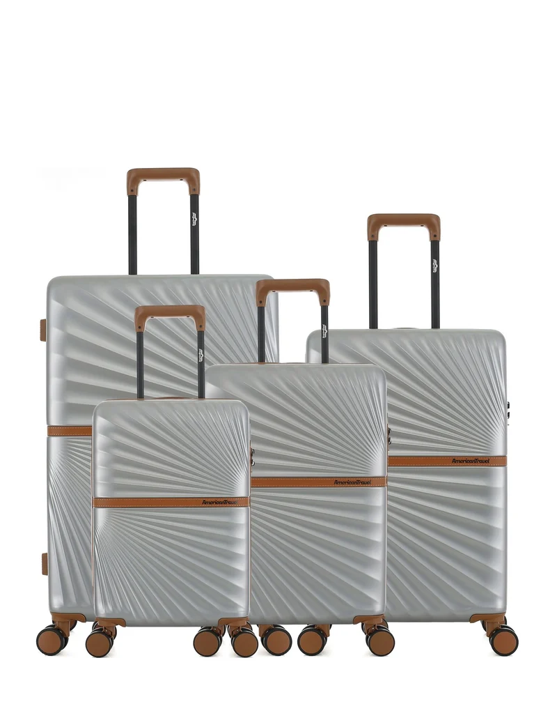 4er-Pack Hartschalenkoffer: Großer Koffer, mittelgroßer Koffer, Handgepäck und Handgepäck XS OAKLAND