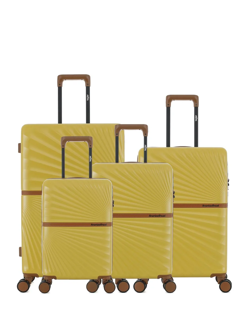 4er-Pack Hartschalenkoffer: Großer Koffer, mittelgroßer Koffer, Handgepäck und Handgepäck XS OAKLAND