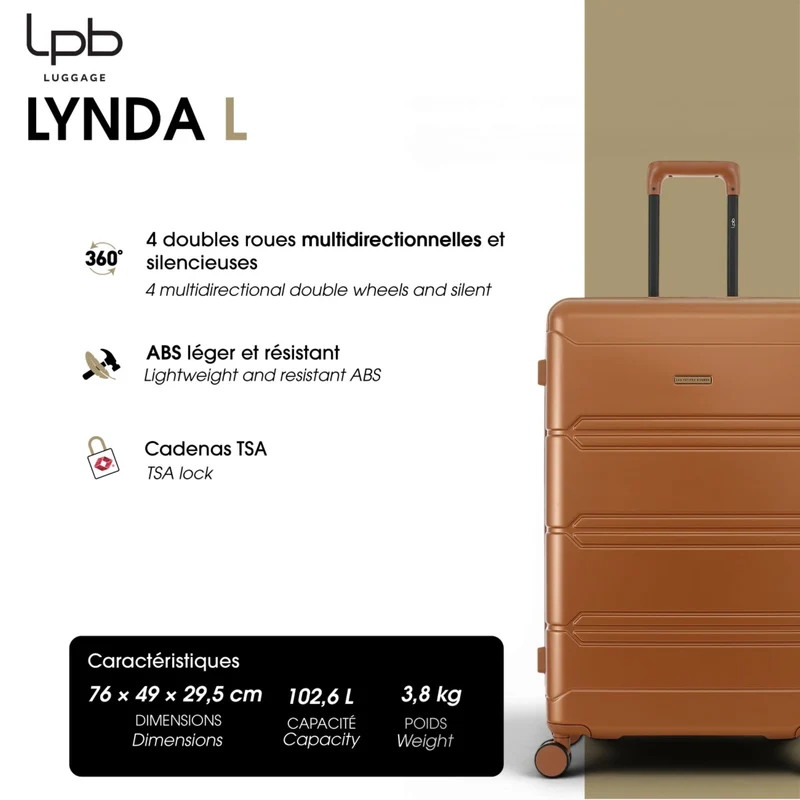 Großer Hartschalenkoffer LYNDA
