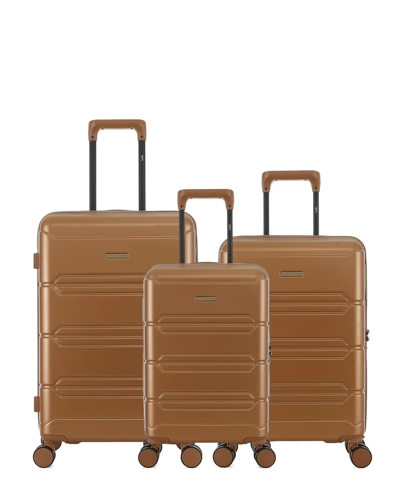 3er-Pack Hartschalenkoffer: Mittelgroßer Koffer, Handgepäck und Handgepäck XS LYNDA