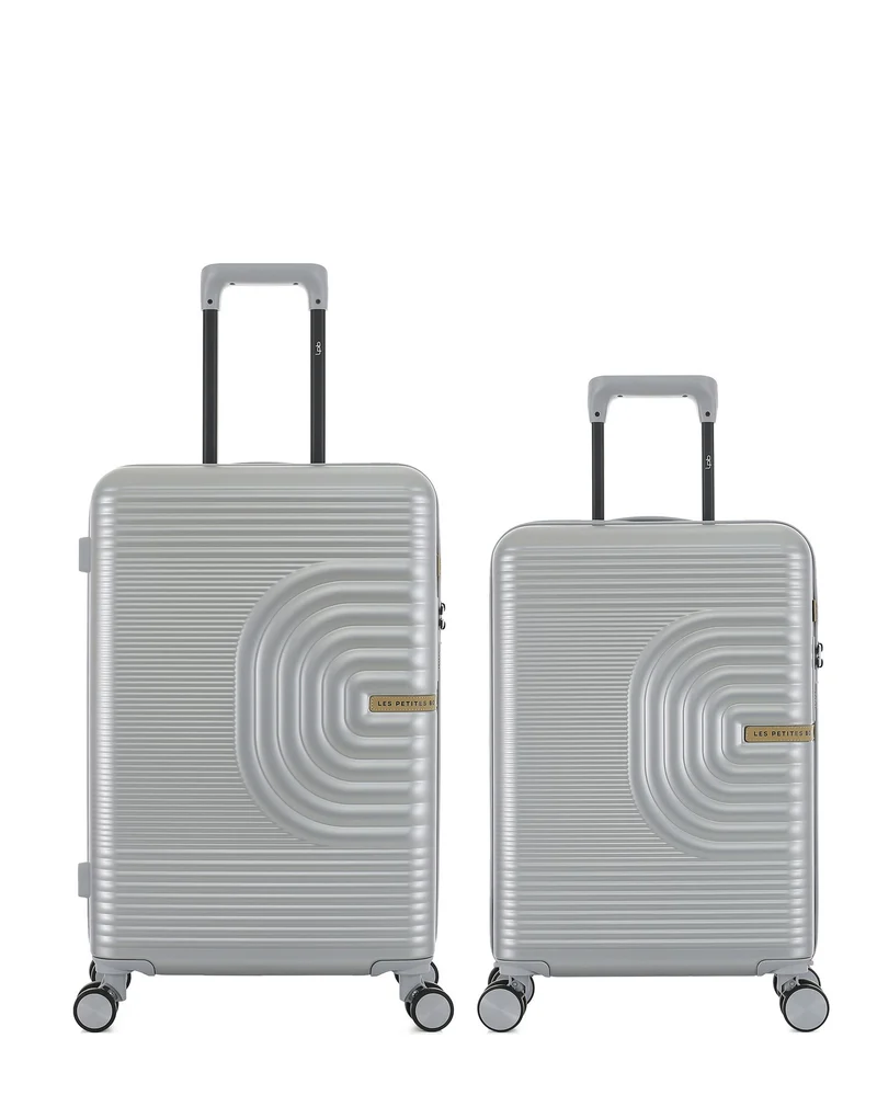 2er-Pack Hartschalenkoffer: Mittelgroßer Koffer und Handgepäck CELIA