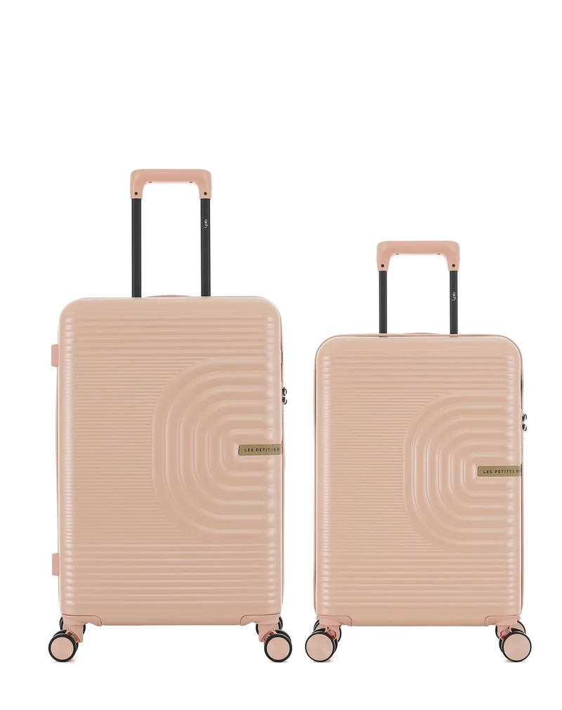 2er-Pack Hartschalenkoffer: Mittelgroßer Koffer und Handgepäck CELIA