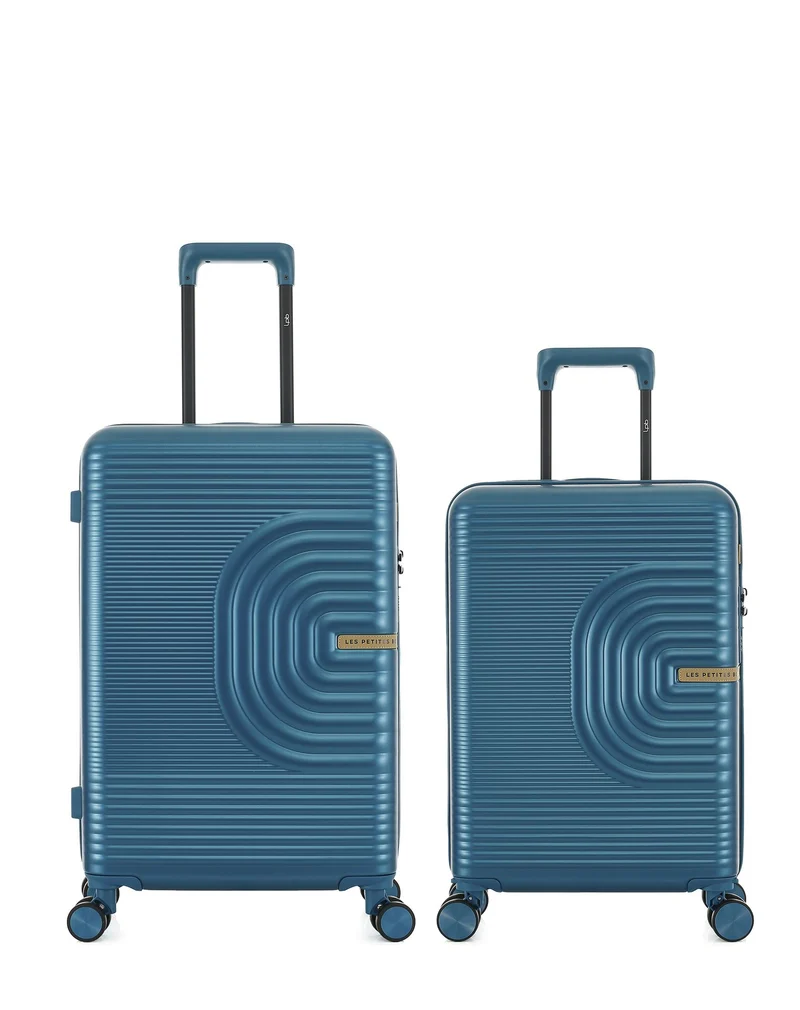 2er-Pack Hartschalenkoffer: Mittelgroßer Koffer und Handgepäck CELIA