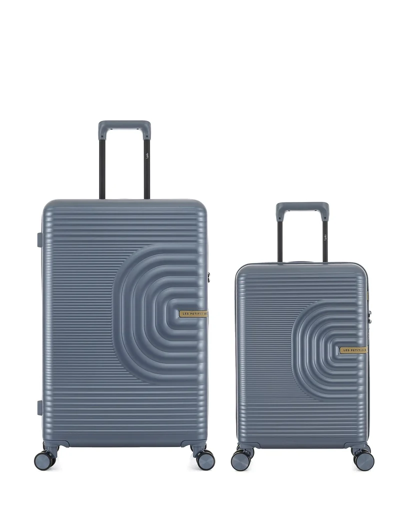 2er-Pack Hartschalenkoffer: Großer Koffer und Handgepäck CELIA