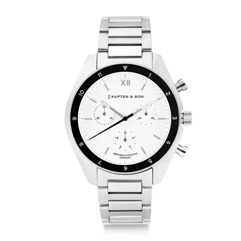 Kapten & Son Uhr Rise Steel 43Mm Silber