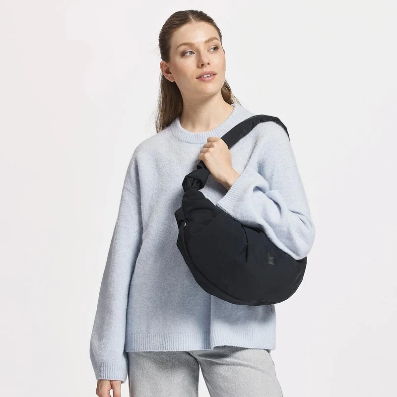 Got Bag PLEAT Moon Bag Large Black