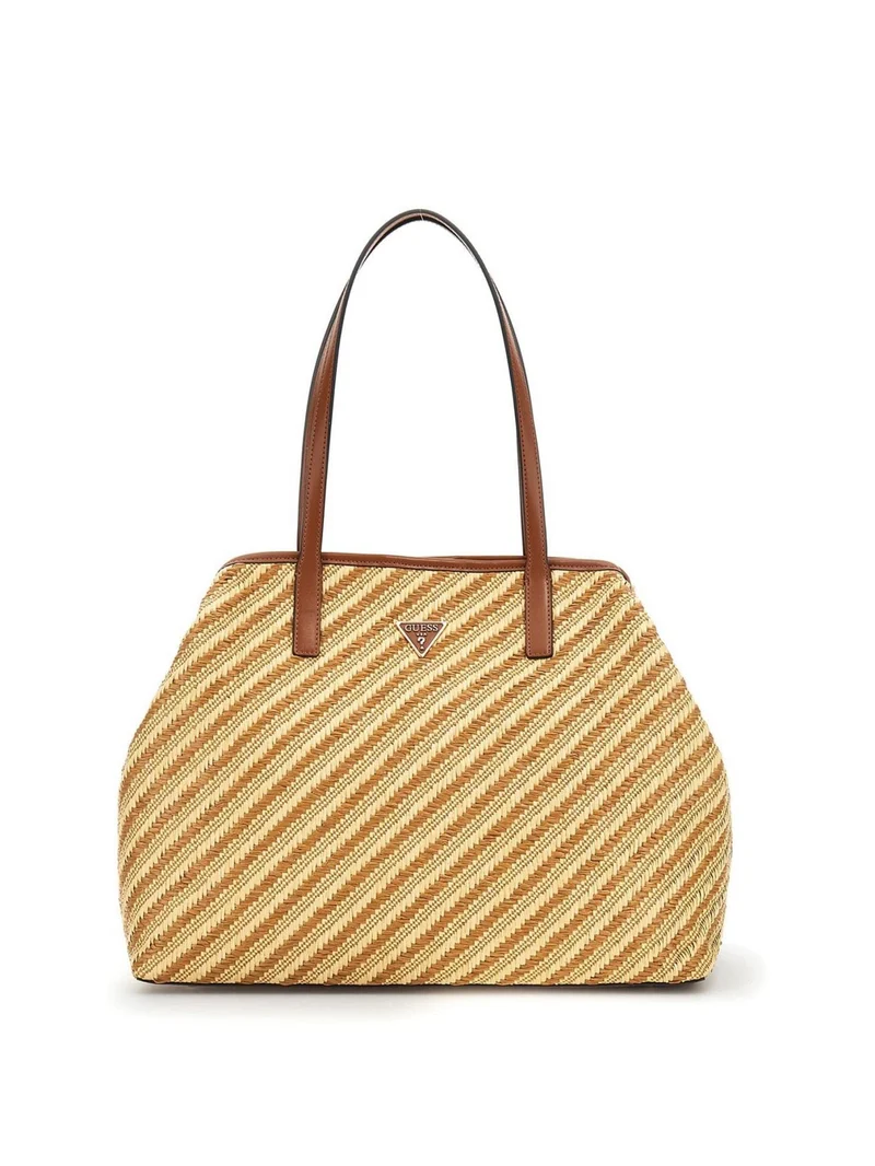 Guess Vikky Large 2 In 1 Tote Natural Cognac