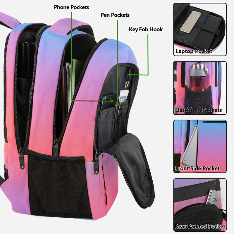 Tie-dye Mlassic Laptop Travel Backpack