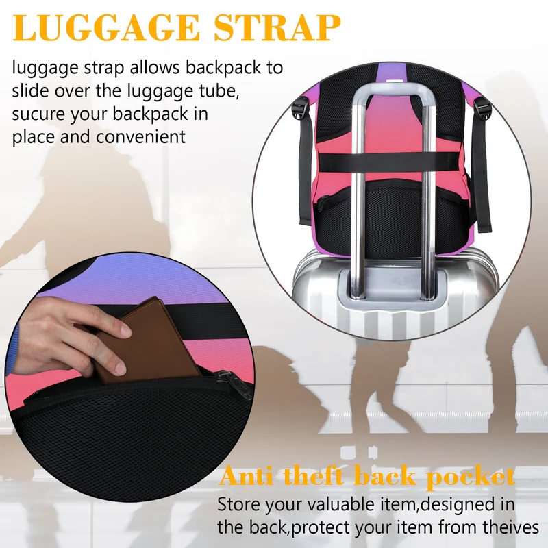 Tie-dye Mlassic Laptop Travel Backpack