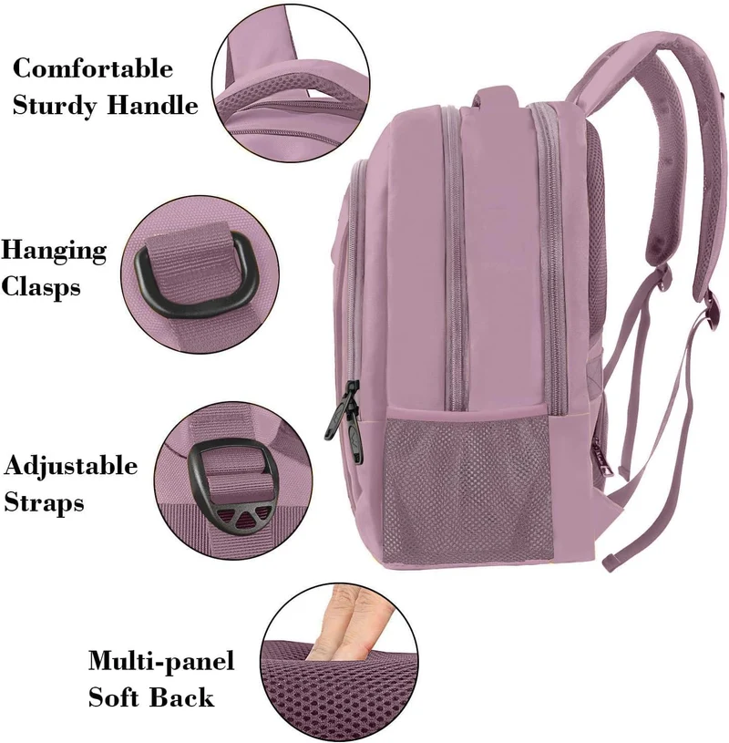 Dark Purple Mlassic Laptop Travel Backpack