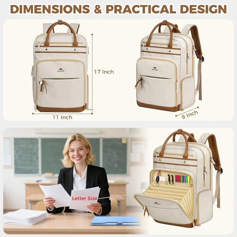 Teacher Backpack with Lunch Compartment
