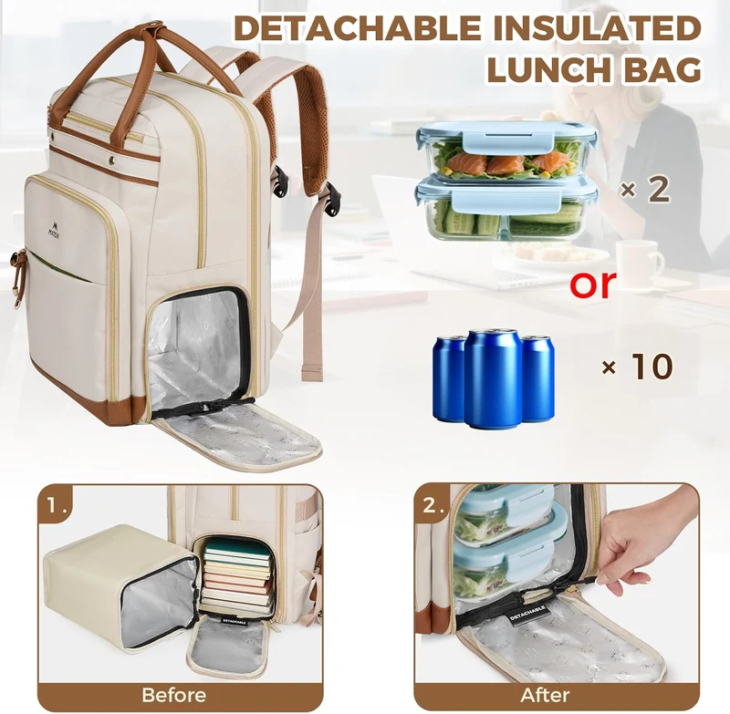 Teacher Backpack with Lunch Compartment