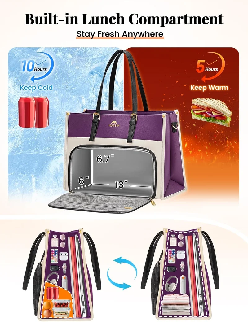 Lunch Tote Bag for Women (4 colors)