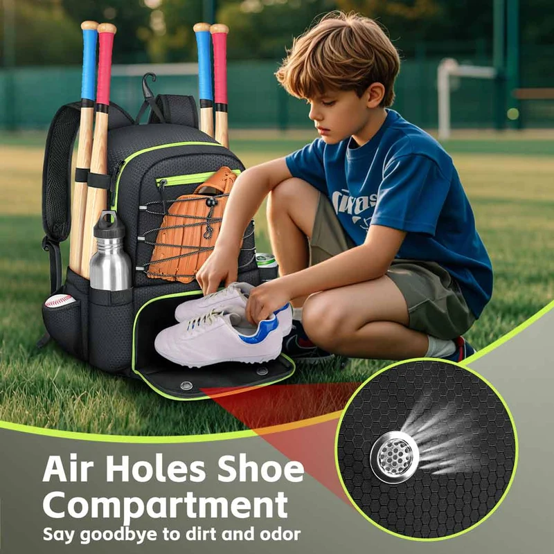 Youth Baseball Backpack (5 Colors)
