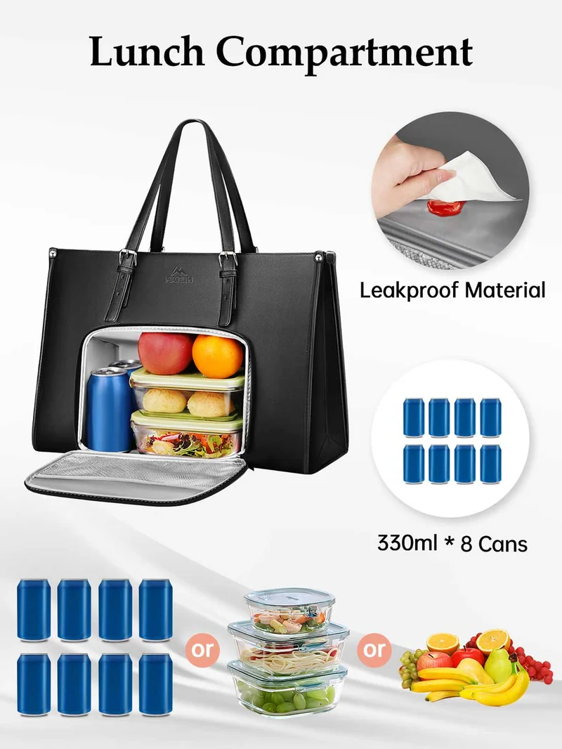 Tote Bag with Insulated Compartment (8 Colors)