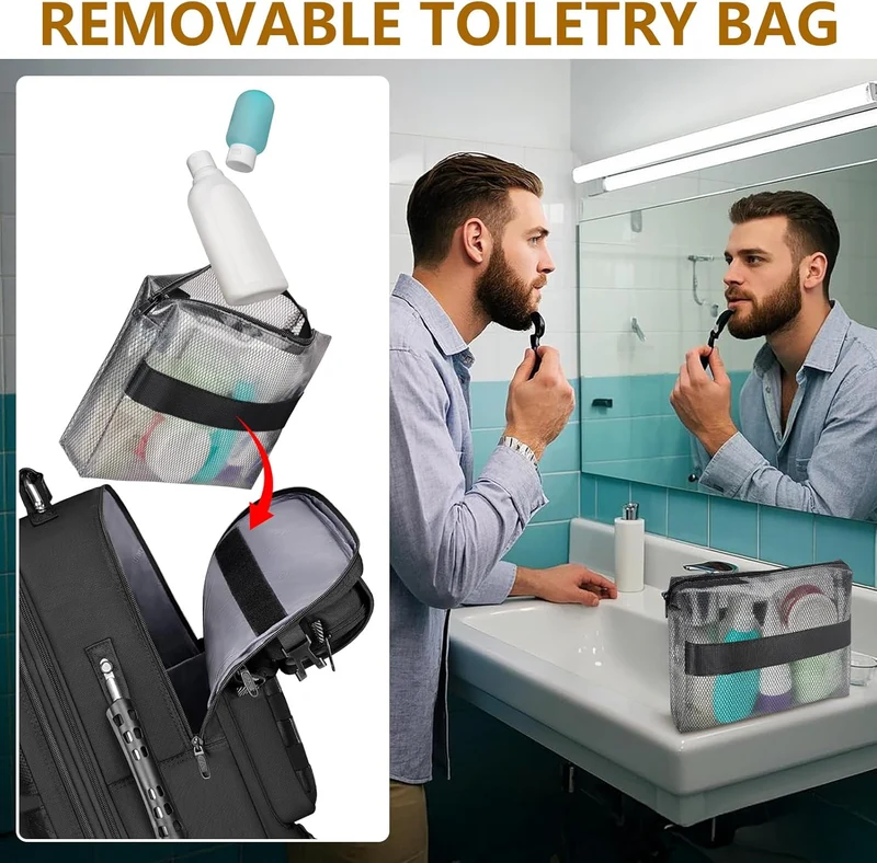Pro Travel Backpack with 3 Packing Cubes