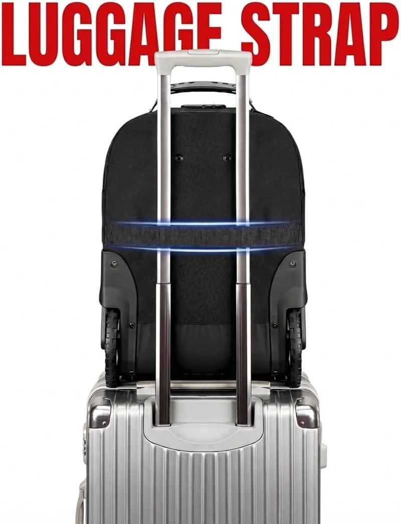 Rolling Bag with Sturdy Wheels