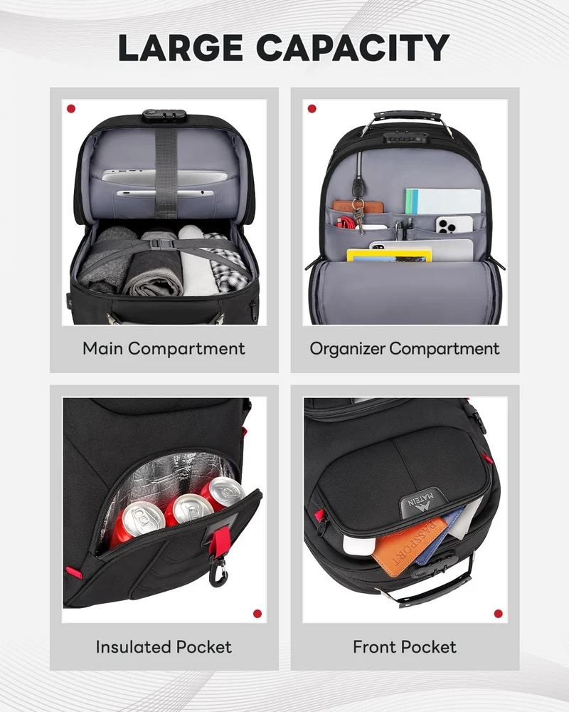 Rolling Bag with Sturdy Wheels