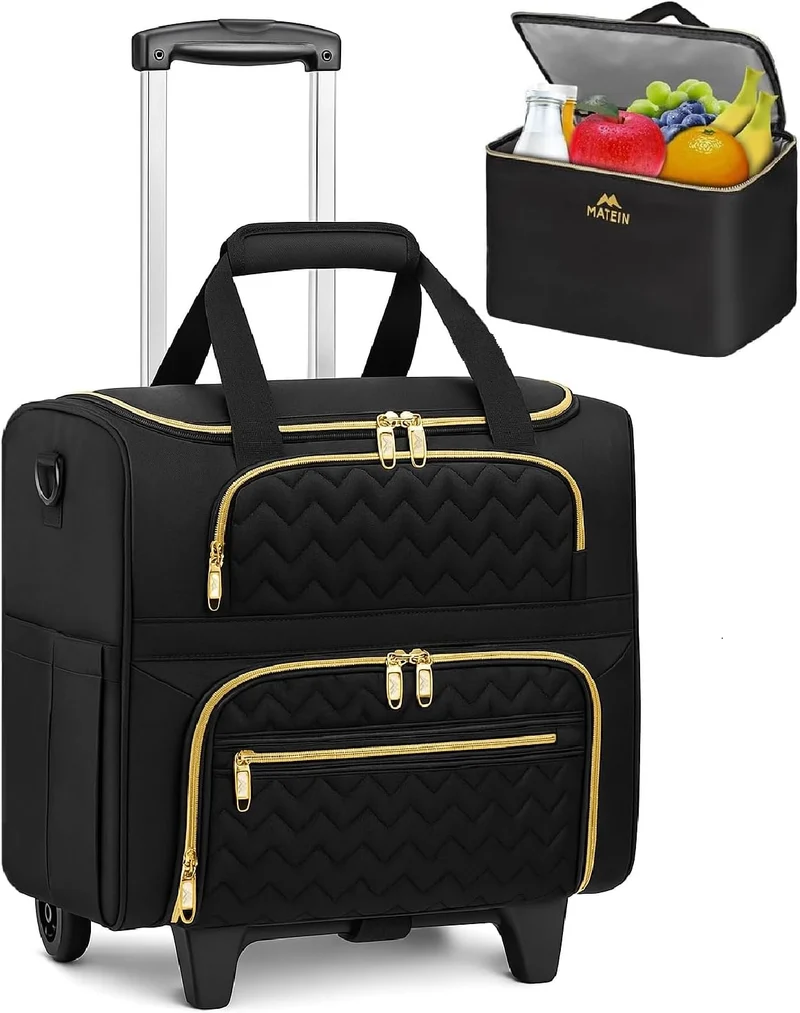 Rolling Work Bag with Lunch Box
