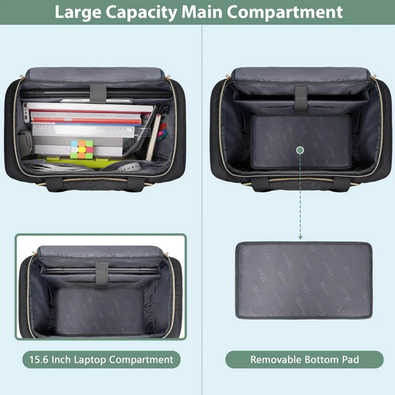 Rolling Work Bag with Lunch Box