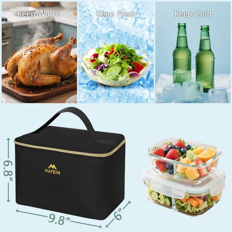 Rolling Work Bag with Lunch Box