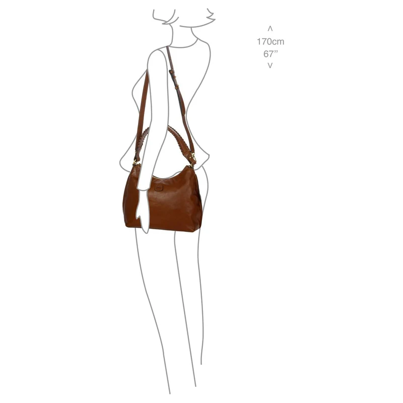 Brics Volterra - Schultertasche 32 cm (tobacco)