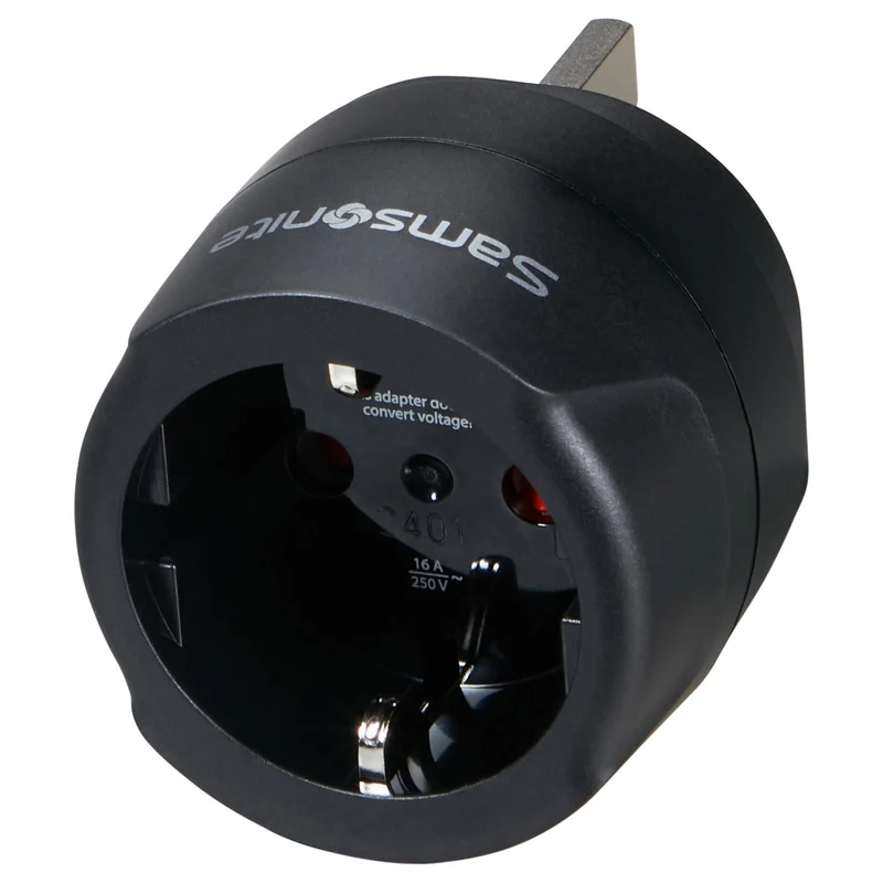 Samsonite Europe to UK Adaptor - Reiseadapter (schwarz)