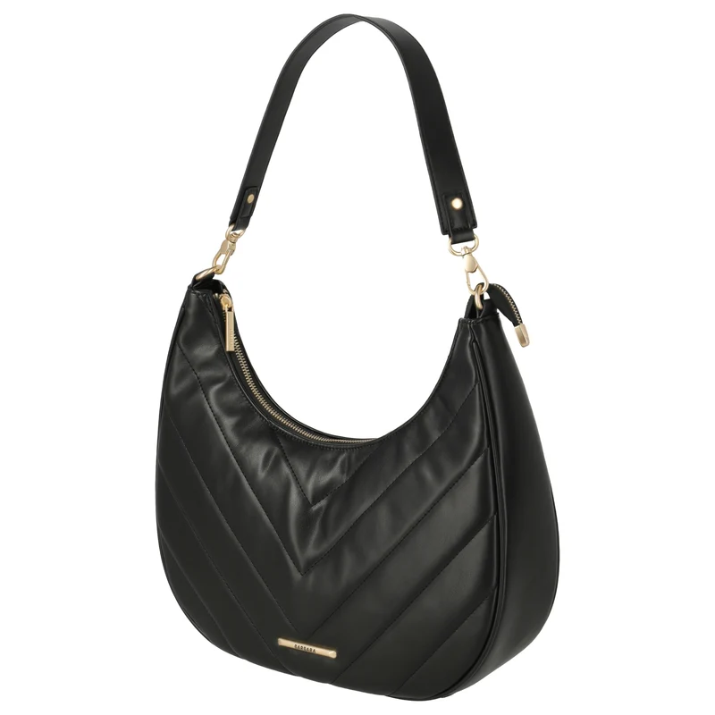 Travelite BARBARA Cozy Hobo Bag - Schultertasche 35 cm (schwarz)
