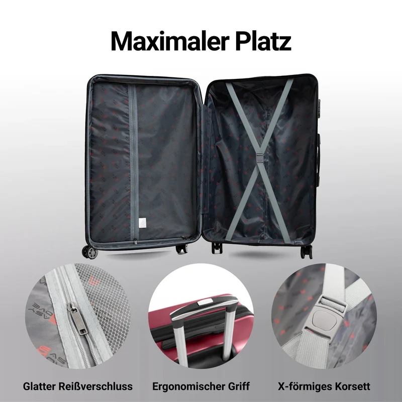 Flair 088 - Reisekoffer Set Hartschale