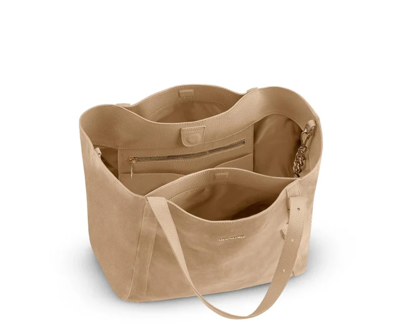 Hey Marly Shoppertasche Pretty Wonder Suede L - Sand
