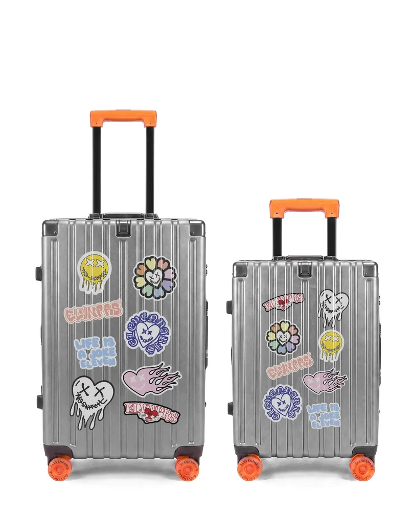 2er-Pack Hartschalenkoffer: Mittelgroßer Koffer und Handgepäck XS LUGERS