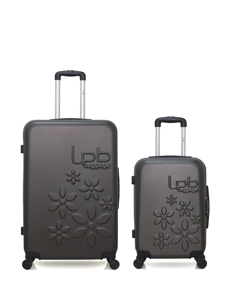 LPB LUGGAGE - 2er-Pack – Großer Koffer und Handgepäck ELEONOR