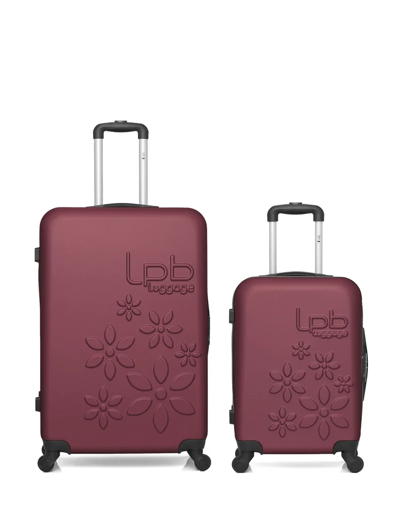 LPB LUGGAGE - 2er-Pack – Großer Koffer und Handgepäck ELEONOR