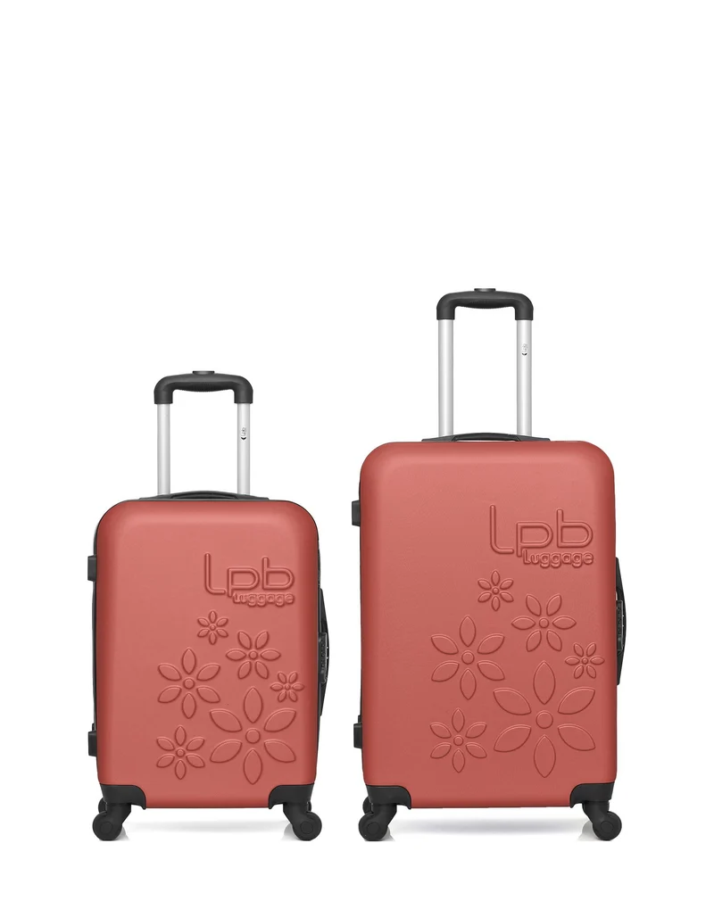 LPB LUGGAGE - 2er-Pack – Mittelgroßer Koffer und Handgepäck ELEONOR