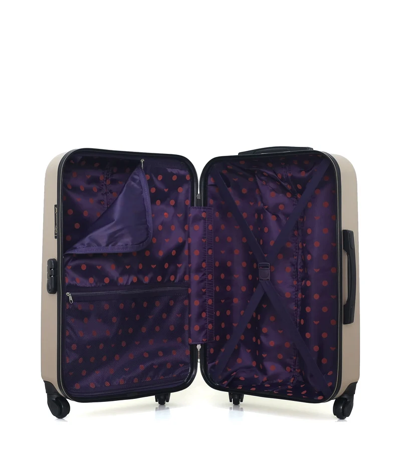 LPB LUGGAGE - 2er-Pack – Mittelgroßer Koffer und Handgepäck ELEONOR
