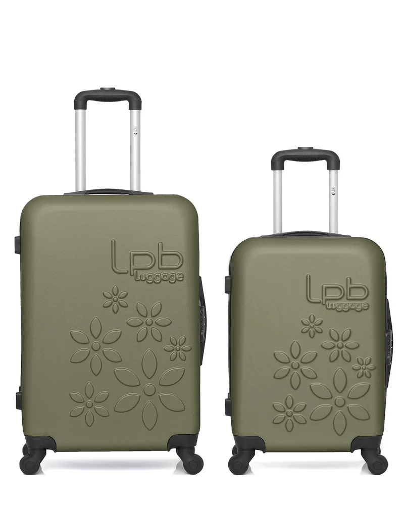 LPB LUGGAGE - 2er-Pack – Mittelgroßer Koffer und Handgepäck ELEONOR